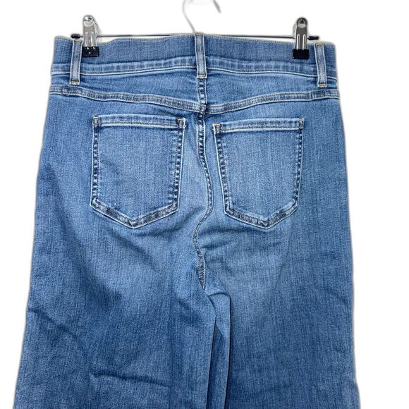 SPANXshape™ EveryWear Seamed-Front Wide Leg Jeans - Blue M - Picture 9 of 13